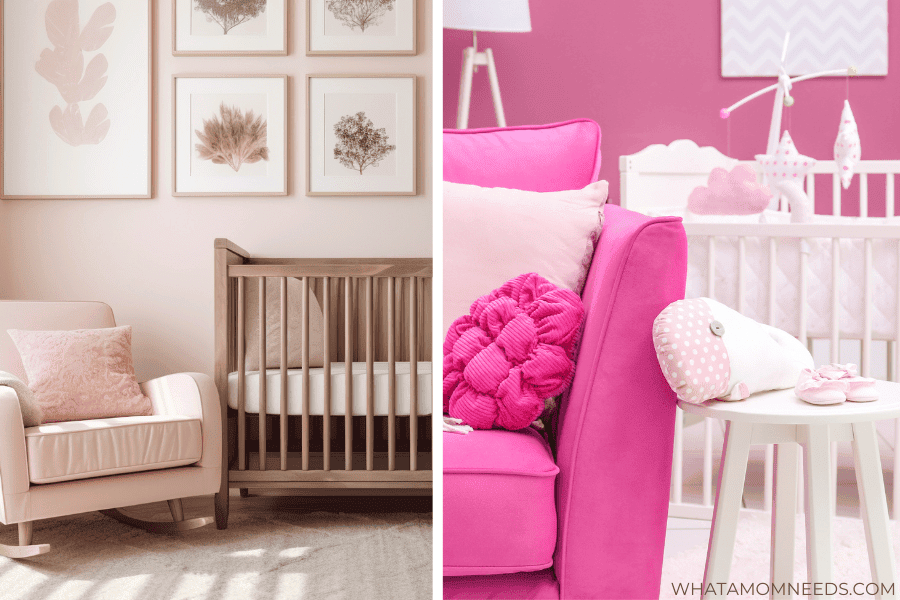 baby girl nursery pink