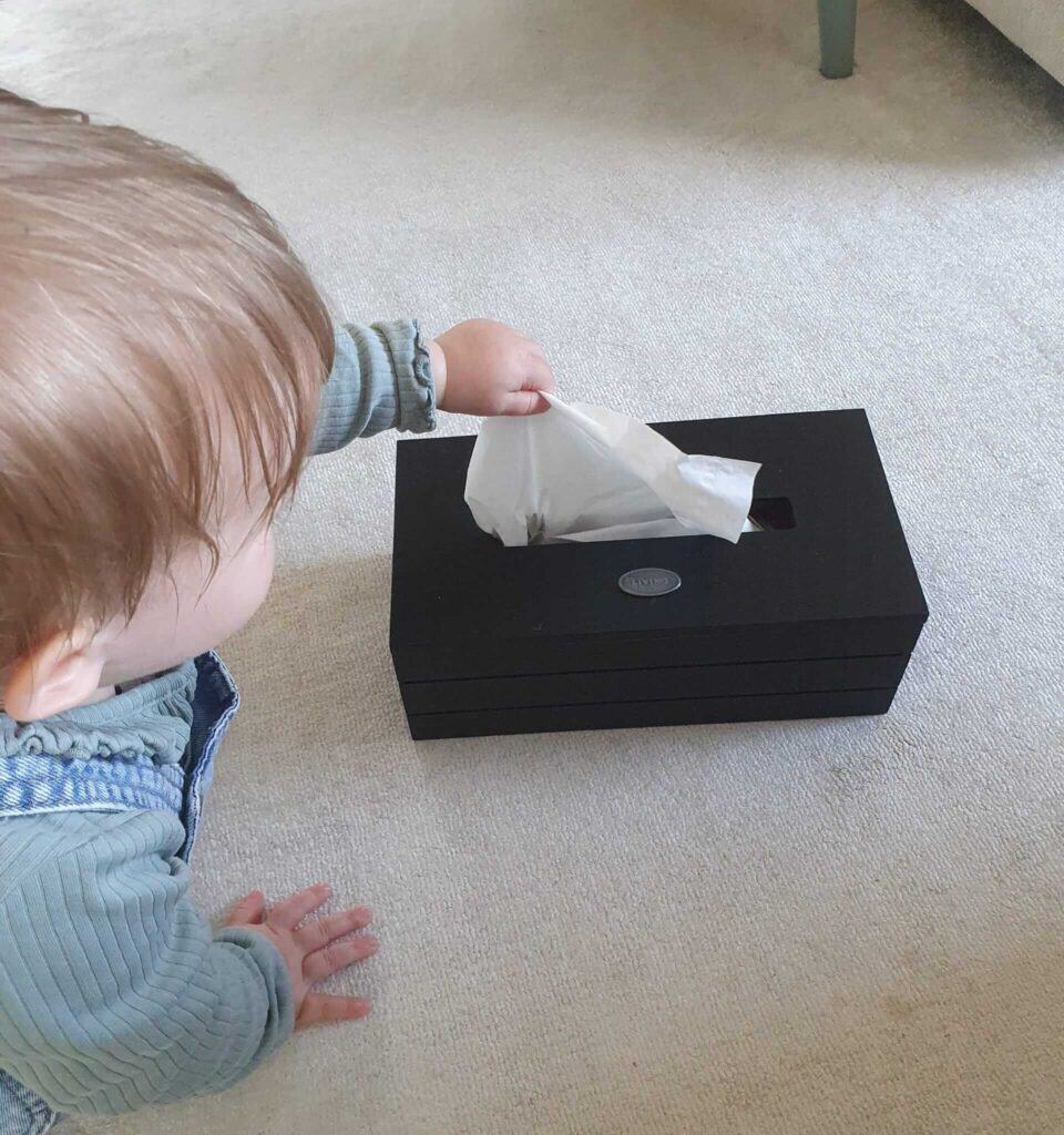tissue box baby