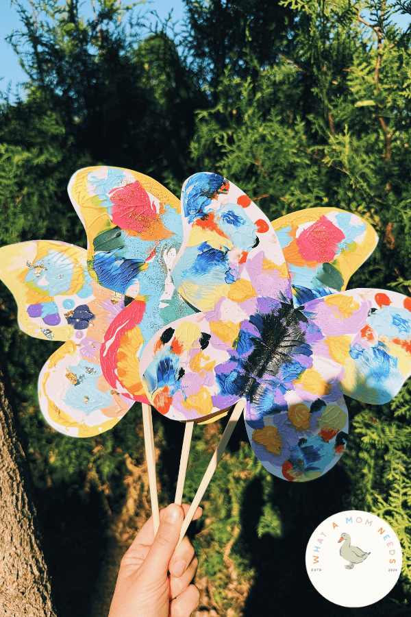 mirror painting butterfly