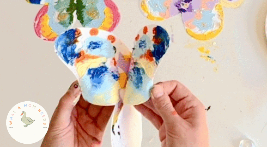 butterfly mirror painting