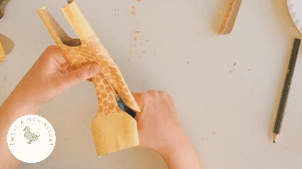 giraffe cutting