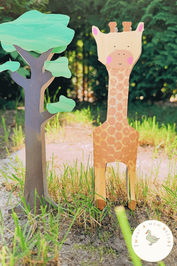 giraffe paper roll craft