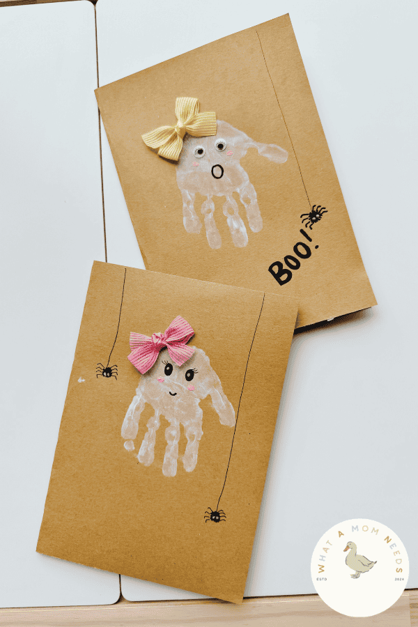 halloween ghost handprint