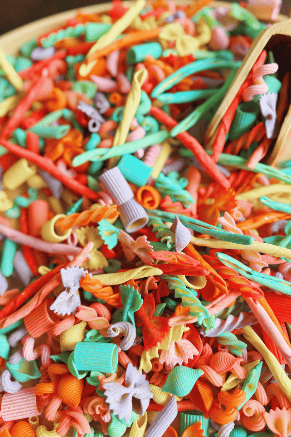 dyed pasta
